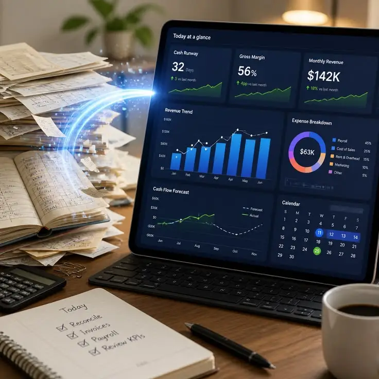 Integrated Finance module interface